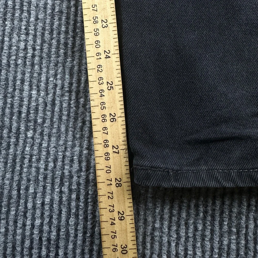 Levis 550 Relaxed Fit Jeans Mens 48x28 Black Denim Tapered Leg 100% Cotton 2856